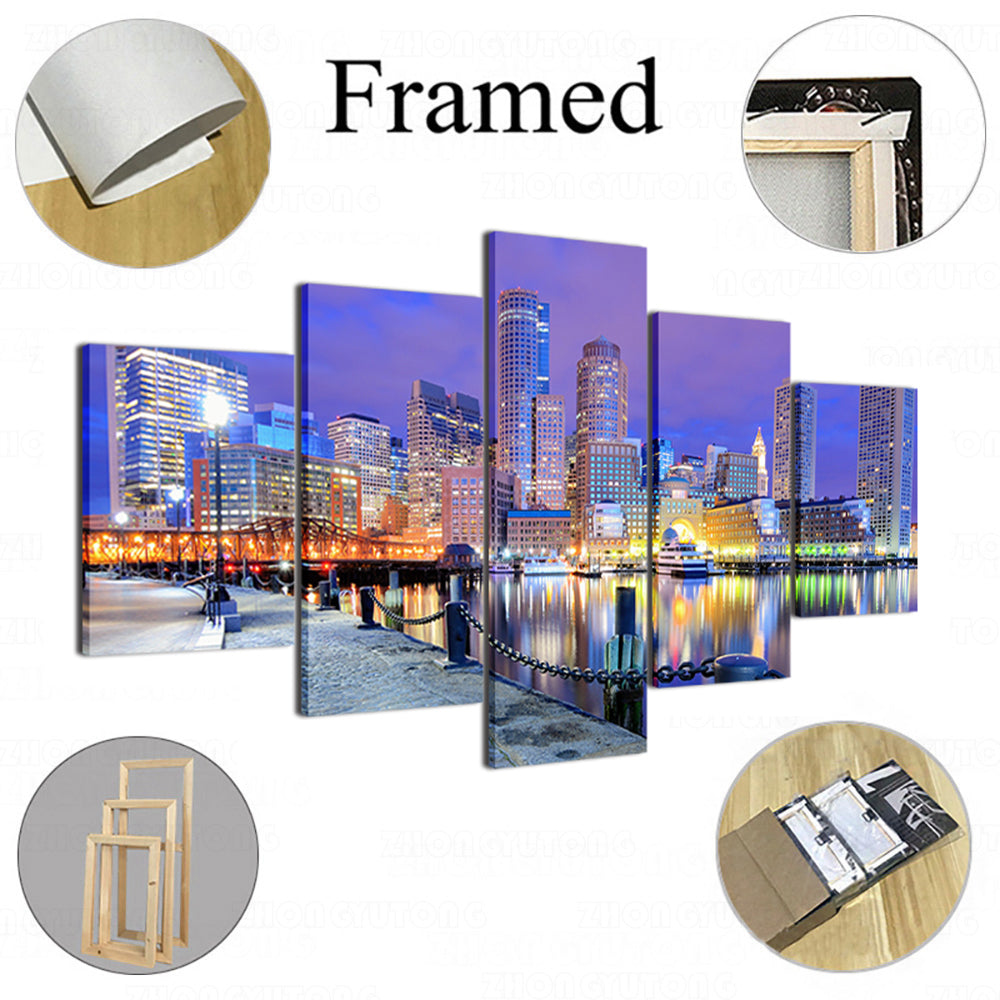 Frameless Canvas Painting Bedroom Bedside