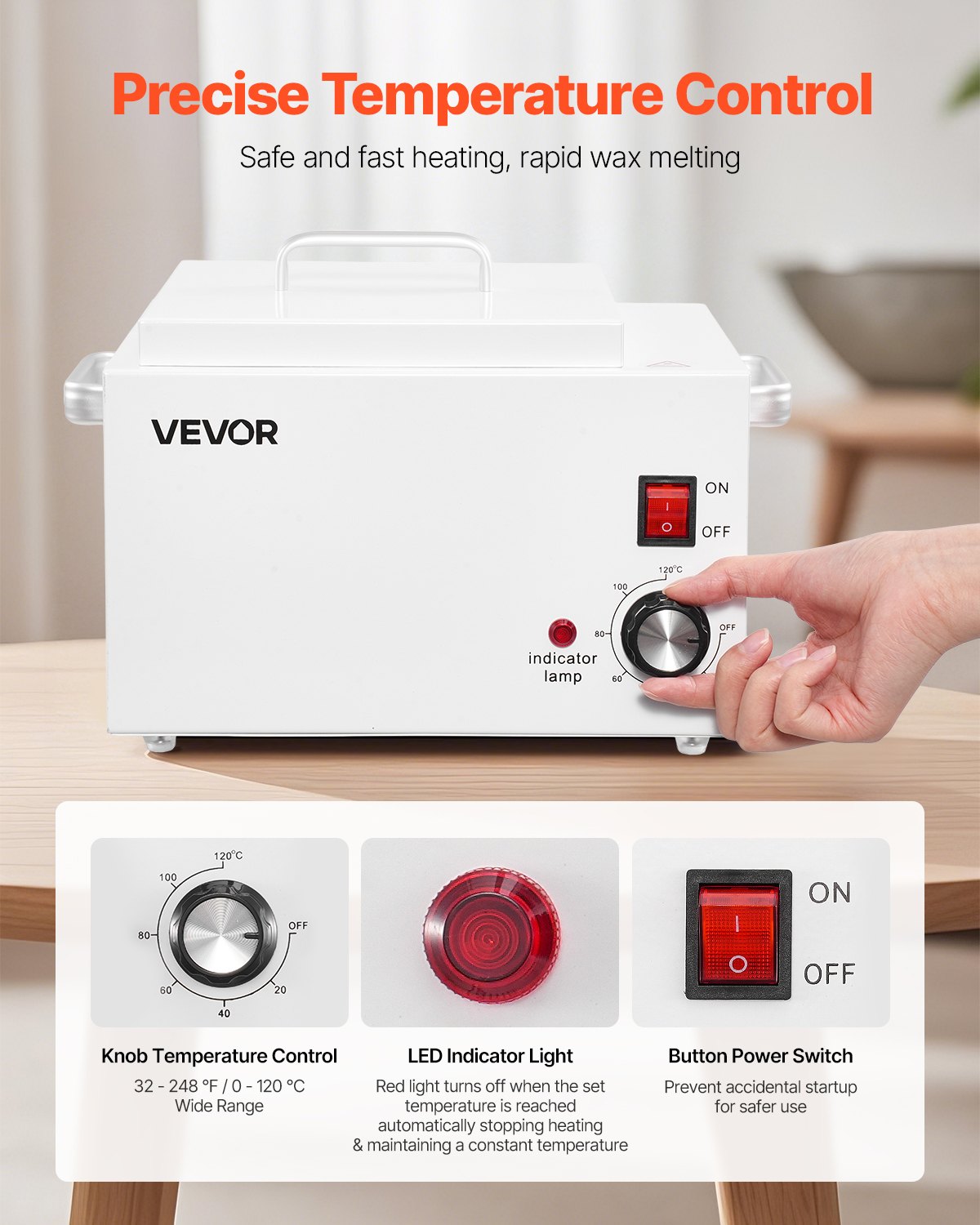 Single Wax Warmer 3000ML Wax Warmer For Hair Removal