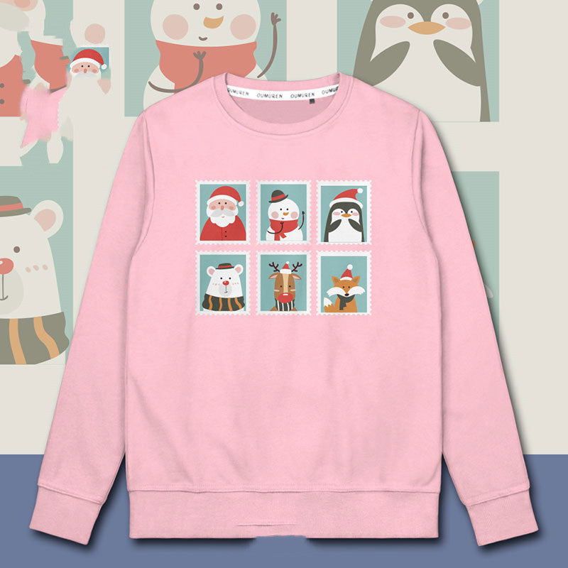 Christmas Theme Old Man Hooded Sweater Men&