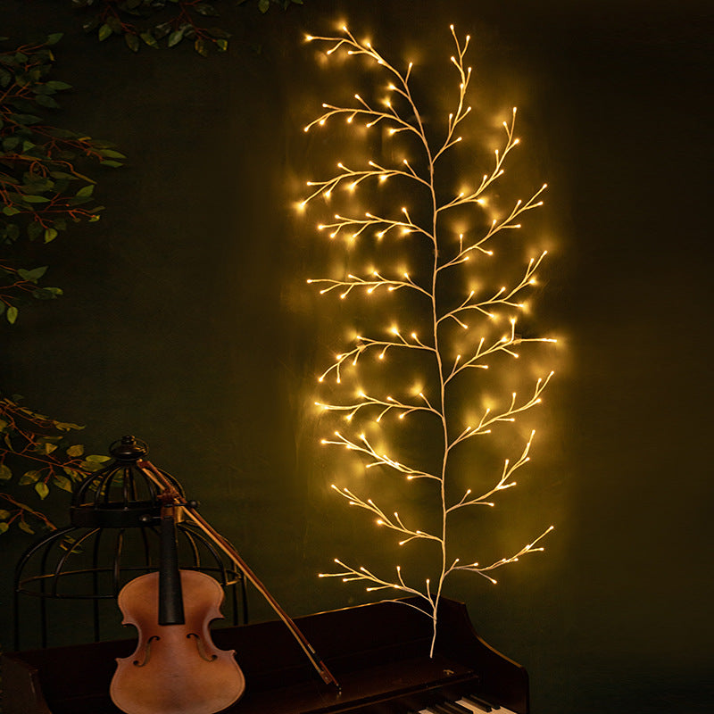Decorative Lights String Bedroom Layout