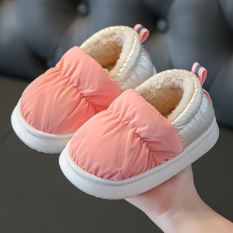 Warm Down Cloth Waterproof Household Cotton Slippers