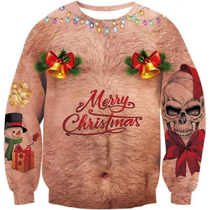 Christmas Tree Style Old Man Dance Dress Up Sweater
