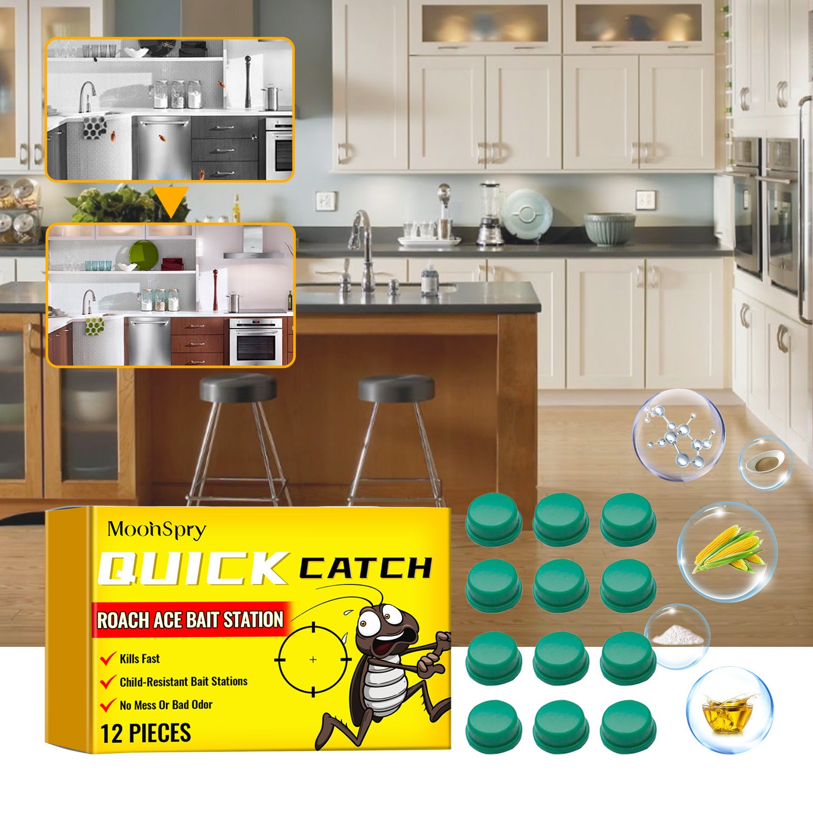 Home Living Room And Kitchen Cockroach Bait Gel