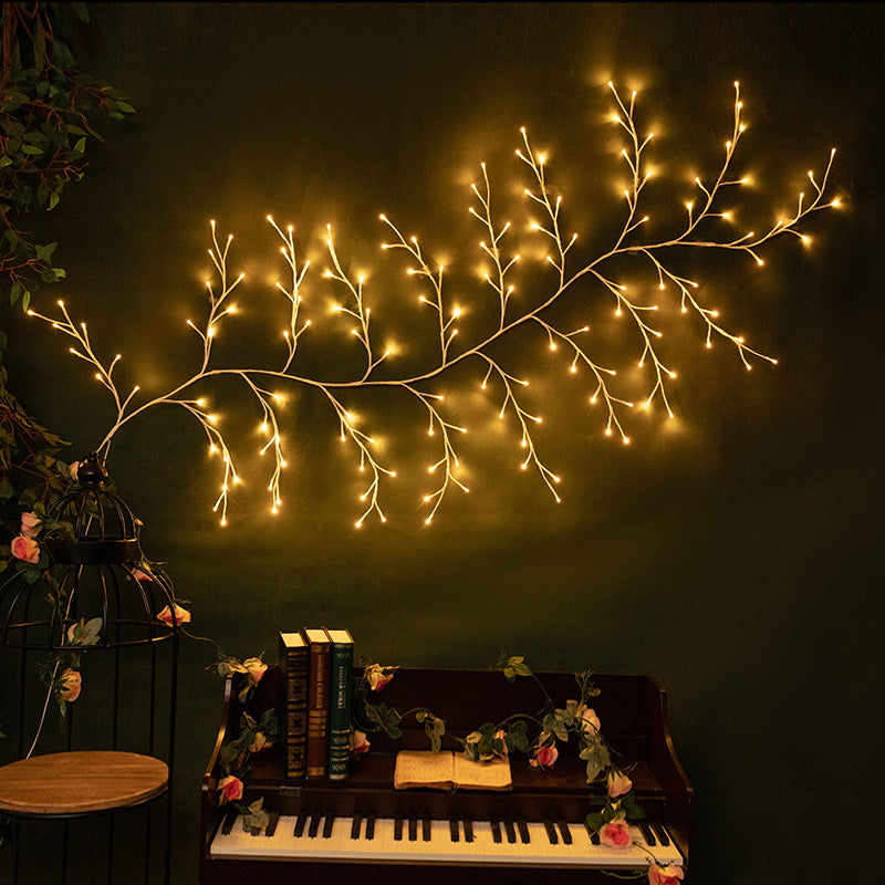 Decorative Lights String Bedroom Layout
