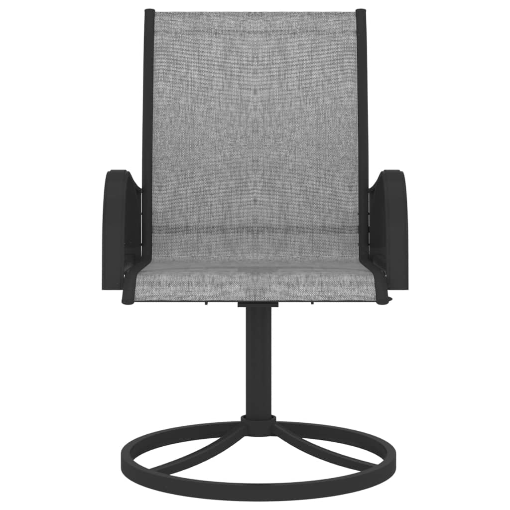 Garden Swivel Chairs, 2 pcs. Textilene and Garden Swivel Chairs