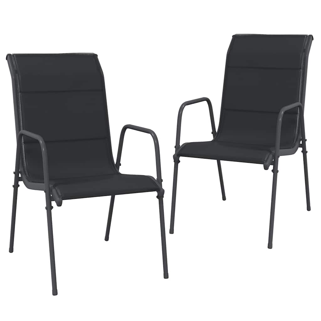 garden chairs (2 pieces) and Textilene garden chairs