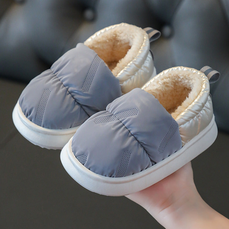 Warm Down Cloth Waterproof Household Cotton Slippers