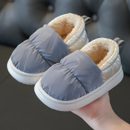 Warm Down Cloth Waterproof Household Cotton Slippers