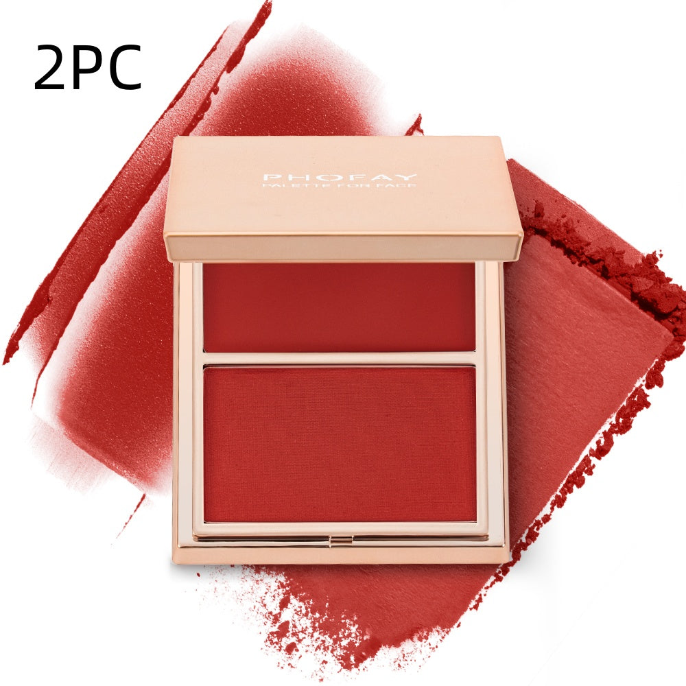 PHOFAY Double-Take Cream &amp; Powder Blush Duo