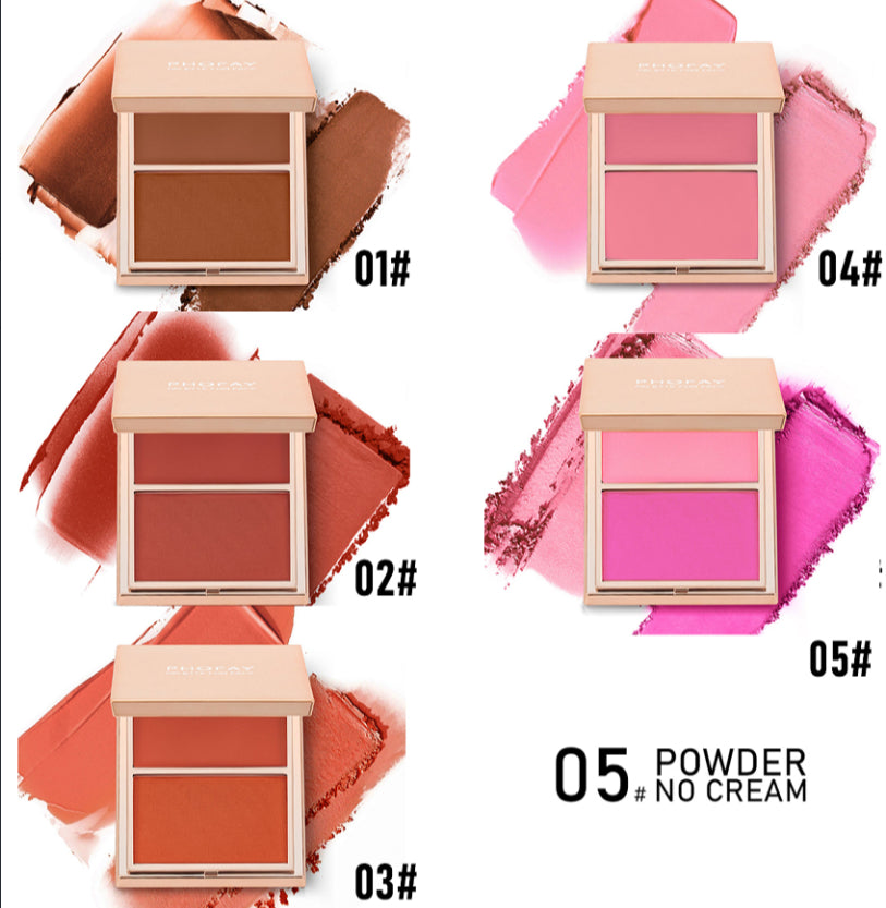 PHOFAY Double-Take Cream &amp; Powder Blush Duo