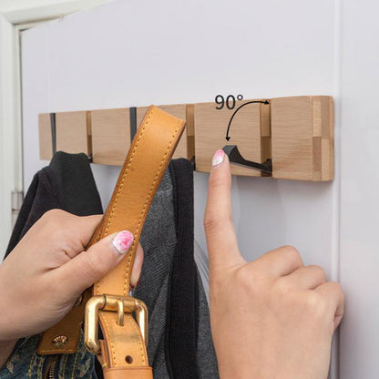 Foldable bedroom coat hook
