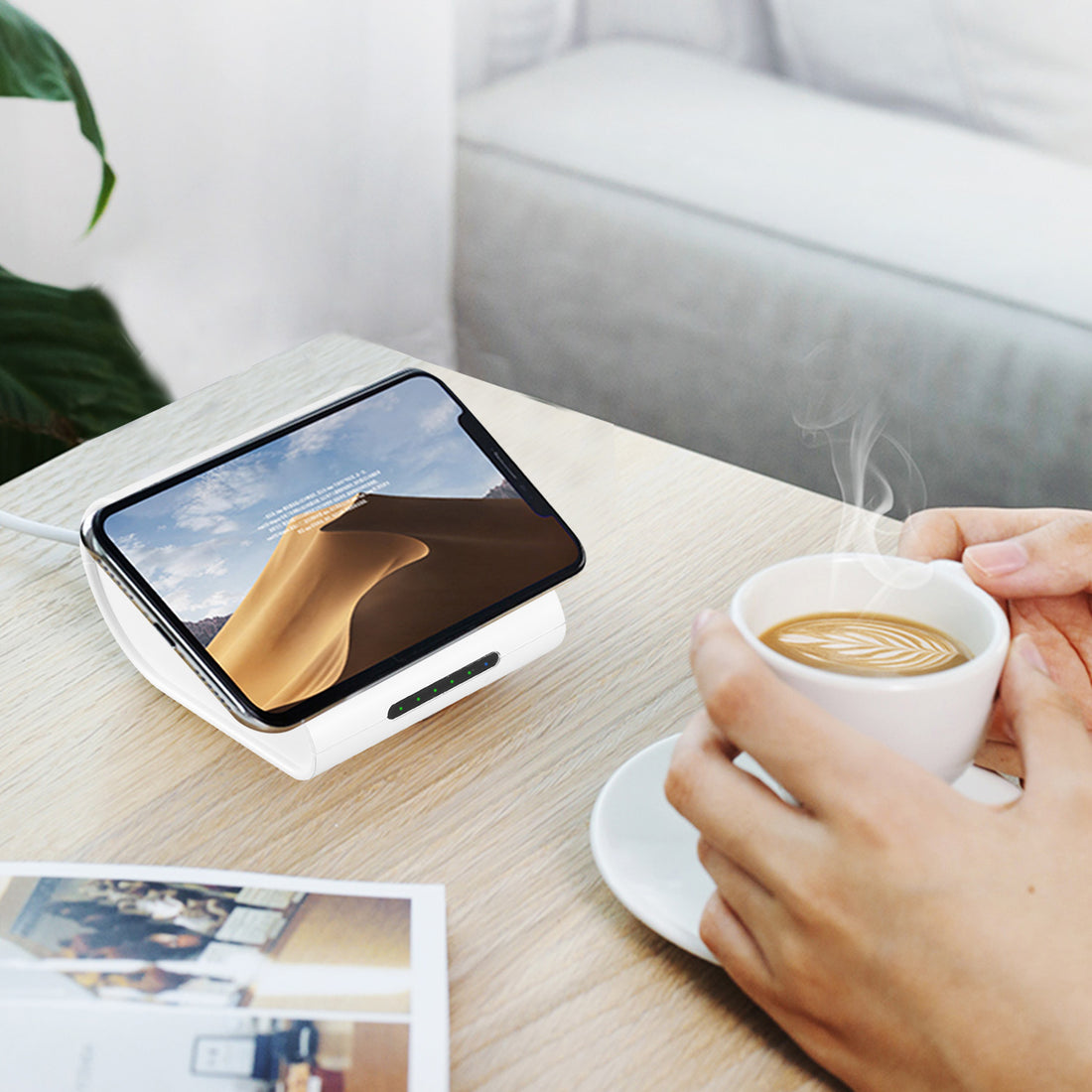 1Pc 10400mAh Qi Wireless Charging Power Bank  For IOS Phone XS MAX XR Galaxy S10 S9 Note 9