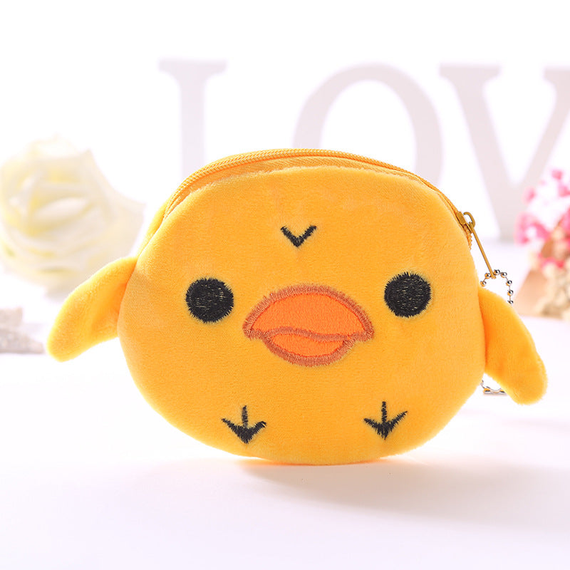 Plush Cute Coin Purse Cartoon Cloth Women&