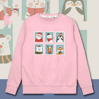 Christmas Theme Old Man Hooded Sweater Men&