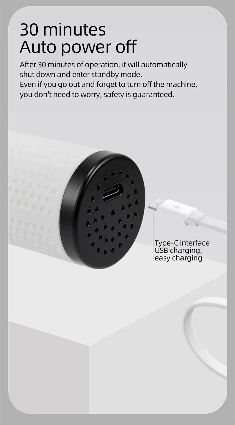 LCD USB Charging Straight Comb Negative Ion Lazy Hair Straightener Curly Hair Dual-use Broken Hair Finishing