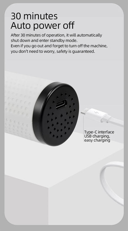 LCD USB Charging Straight Comb Negative Ion Lazy Hair Straightener Curly Hair Dual-use Broken Hair Finishing