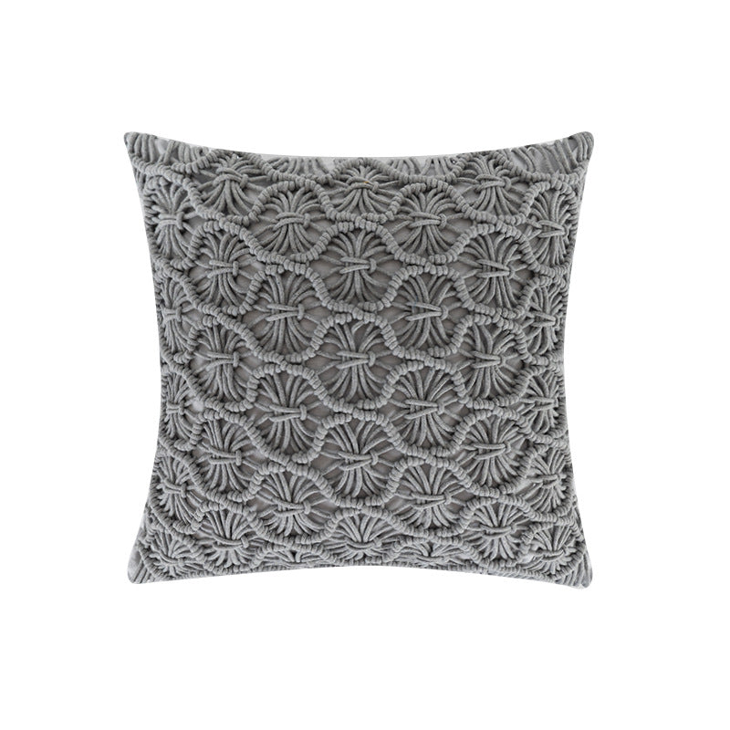 Knitted bedroom wave pillow