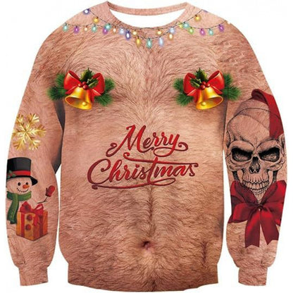 Christmas Tree Style Old Man Dance Dress Up Sweater