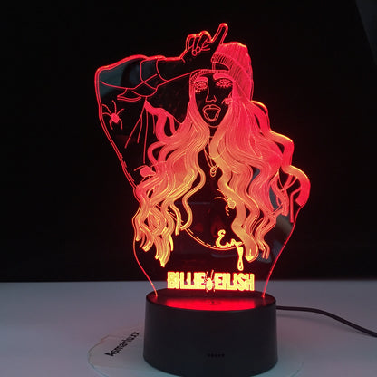 Colorful touch remote control LED visual light