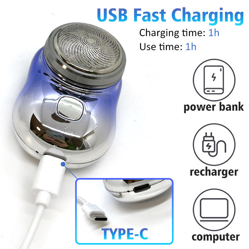 Mini Portable Face Cordless Shavers Rechargeable USB Electric Shaver Wet &amp; Dry Painless Small Size Machine Shaving For Men