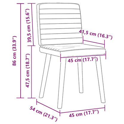 dining chairs, 2 pieces.
