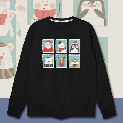 Christmas Theme Old Man Hooded Sweater Men&