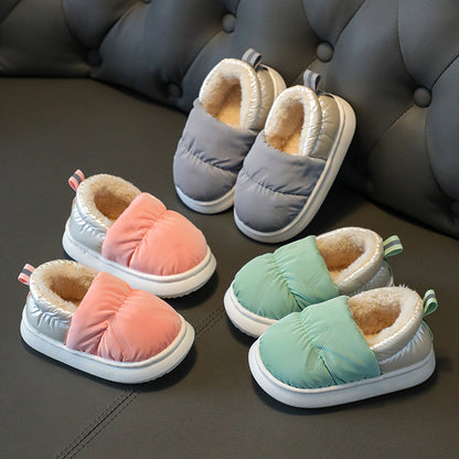 Warm Down Cloth Waterproof Household Cotton Slippers