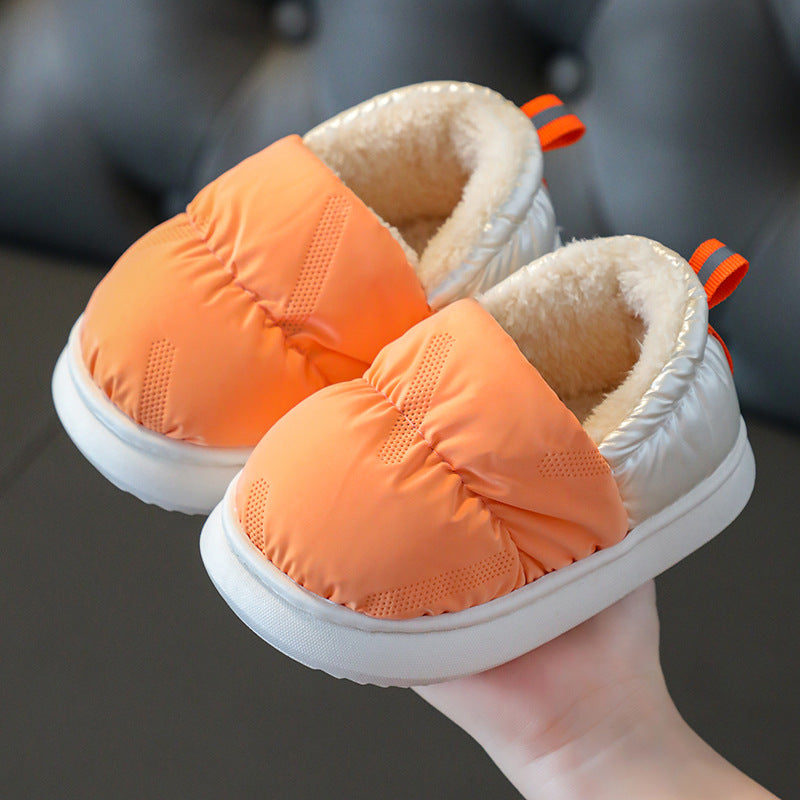 Warm Down Cloth Waterproof Household Cotton Slippers