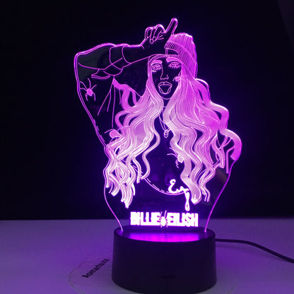 Colorful touch remote control LED visual light