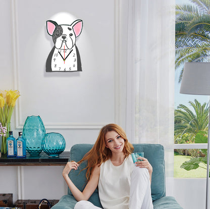 Decorate bedroom dog clock