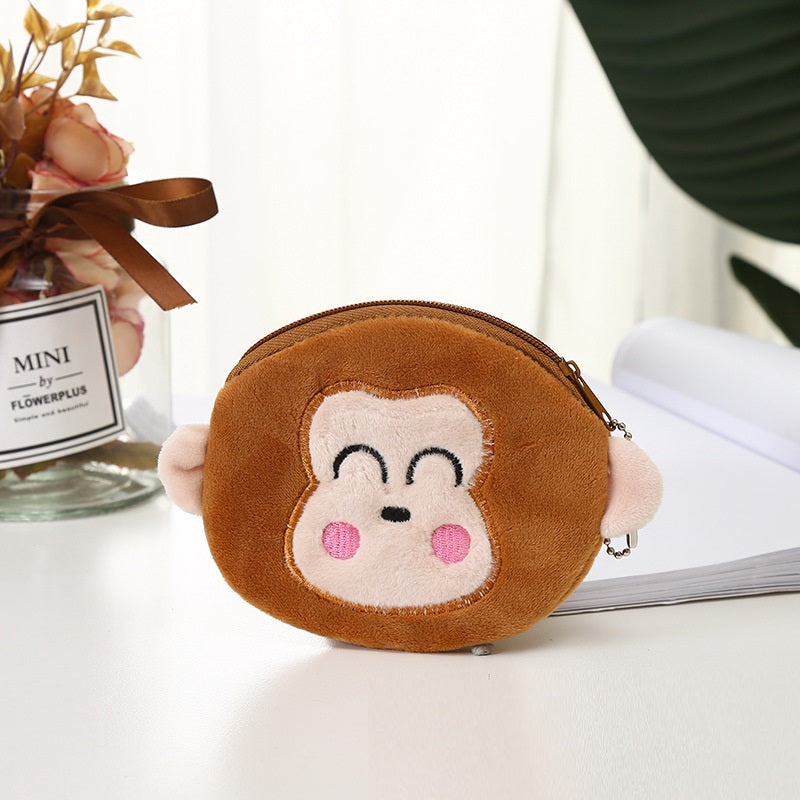 Plush Cute Coin Purse Cartoon Cloth Women&