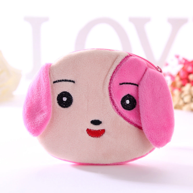 Plush Cute Coin Purse Cartoon Cloth Women&