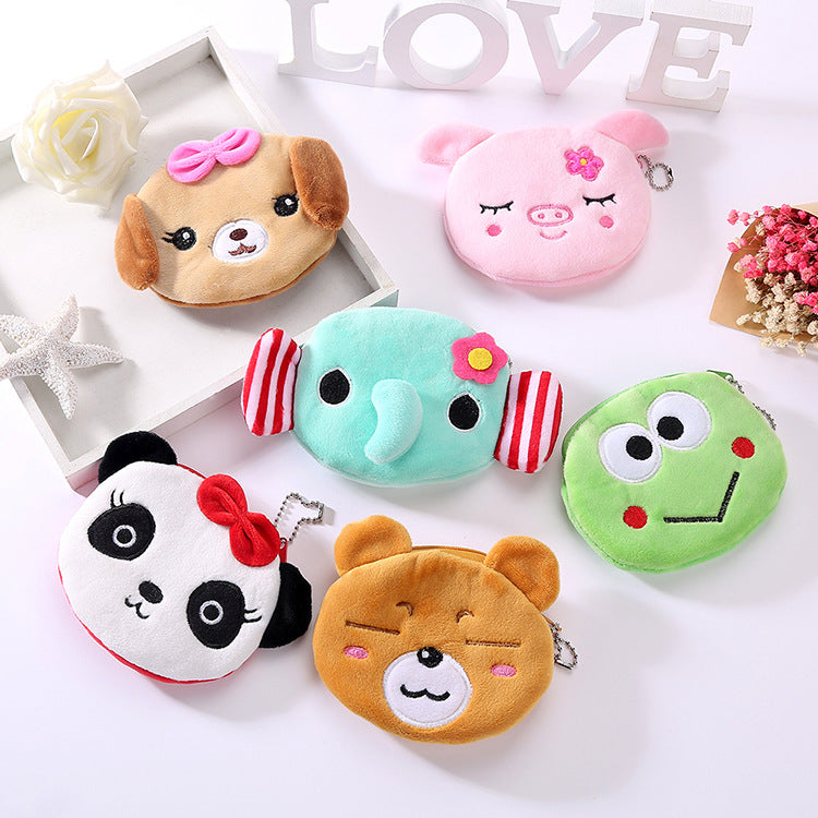 Plush Cute Coin Purse Cartoon Cloth Women&