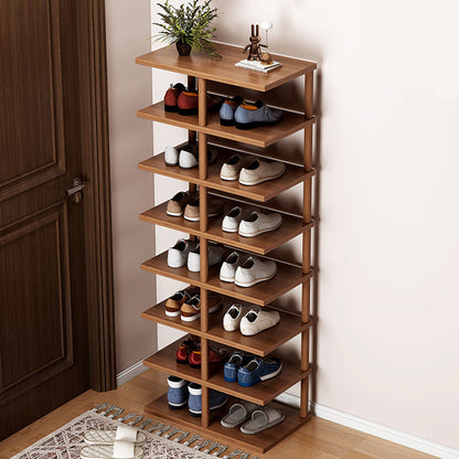 8 Tier Vertical Shoe Rack Tall Shoe Tower Storage Shelf Organizer Shoe Tower