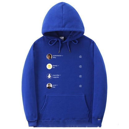 A man in a hooded sweater