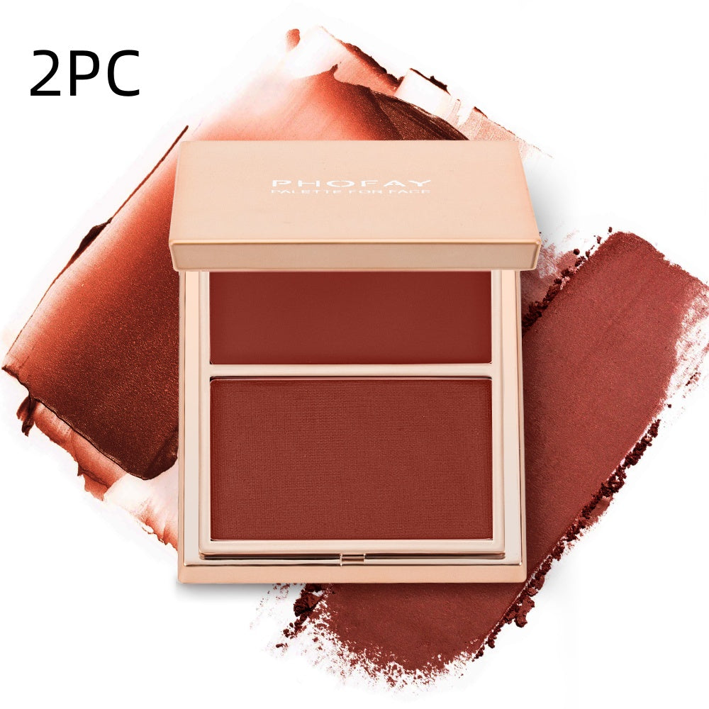 PHOFAY Double-Take Cream &amp; Powder Blush Duo