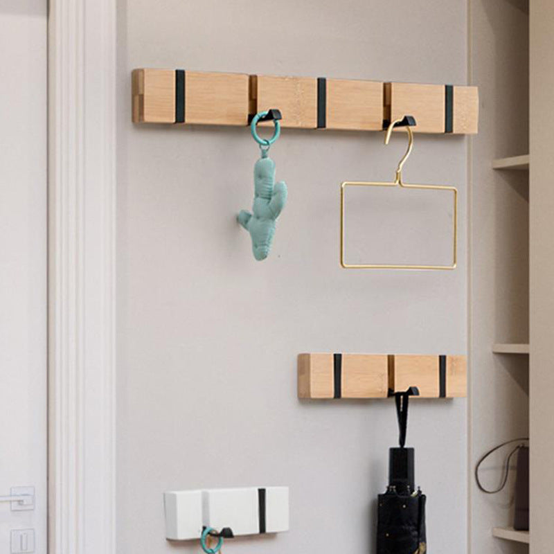 Foldable bedroom coat hook