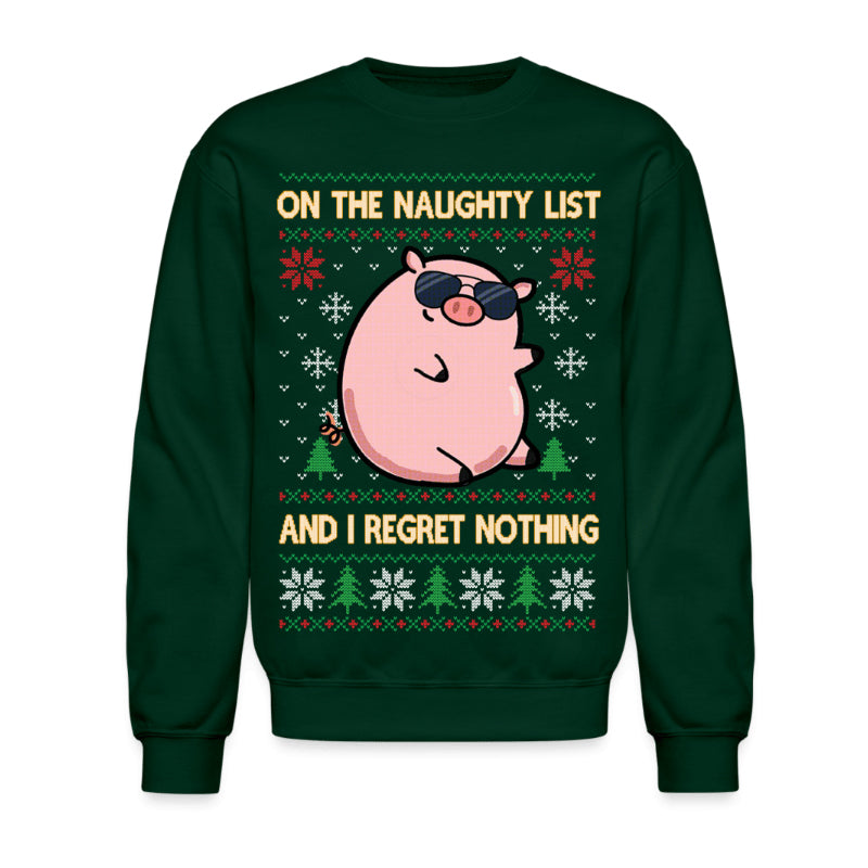 Naughty Pig Neutral Christmas Sweater