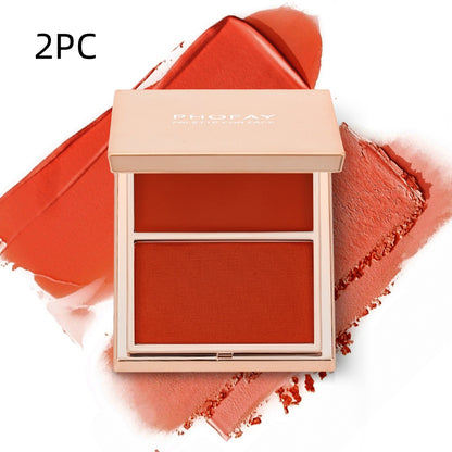 PHOFAY Double-Take Cream &amp; Powder Blush Duo