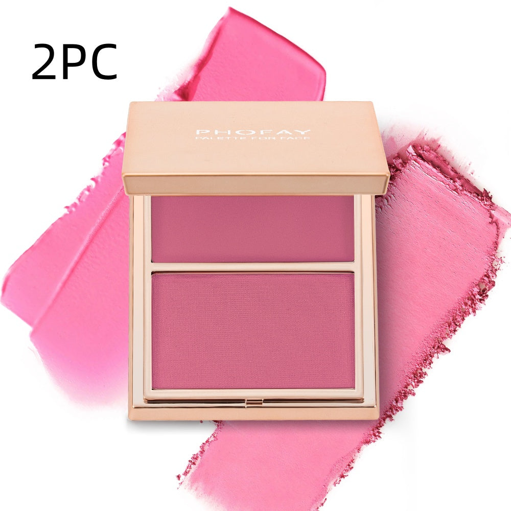 PHOFAY Double-Take Cream &amp; Powder Blush Duo