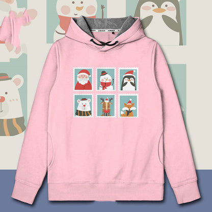 Christmas Theme Old Man Hooded Sweater Men&