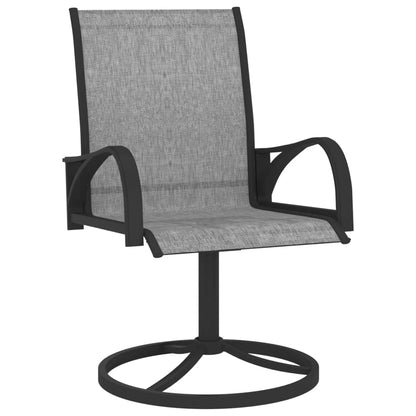 Garden Swivel Chairs, 2 pcs. Textilene and   Garden Swivel Chairs