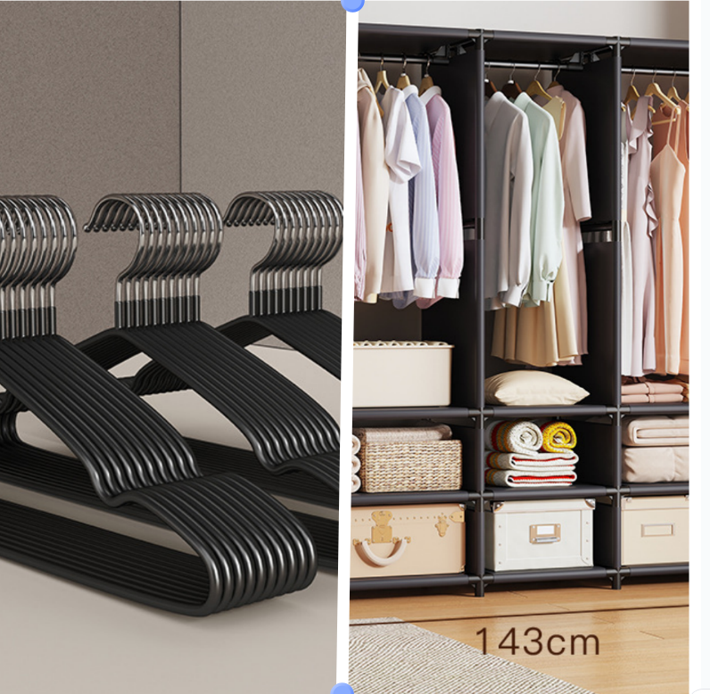 Bedroom Wardrobe  10 Hangers