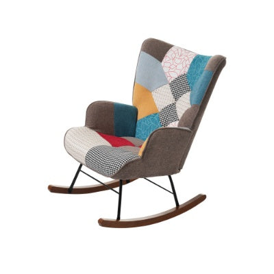 Rocking Chairs, Leisure Chairs, Front And Rear Rocking Chairs With Splicing, Living Room Chairs, Leisure Chairs With Footrest