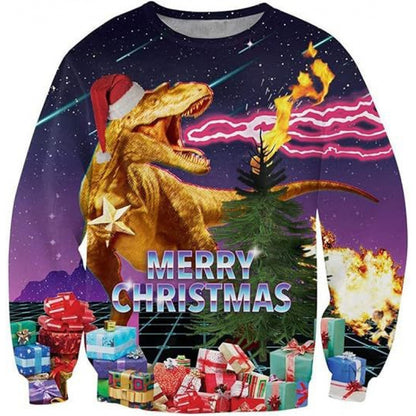 Christmas Tree Style Old Man Dance Dress Up Sweater