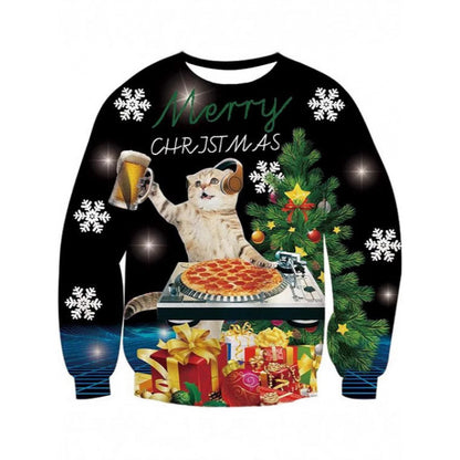 Christmas Tree Style Old Man Dance Dress Up Sweater