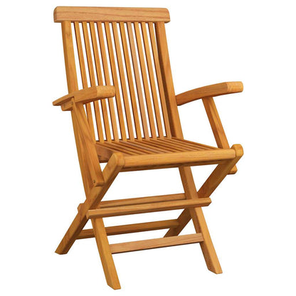 Garden Chairs 3 pcs. Solid Teak Wood   Garden Chairs