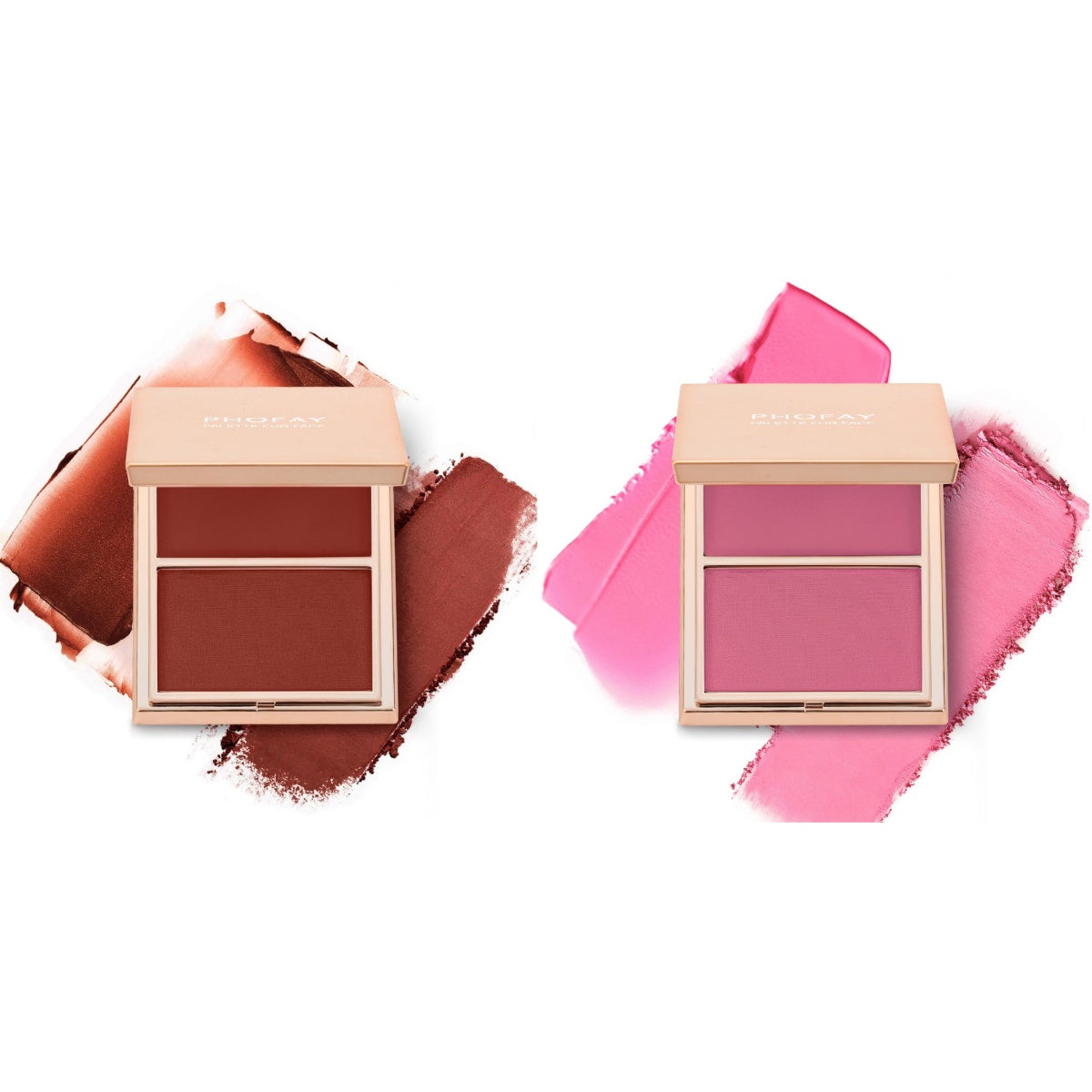 PHOFAY Double-Take Cream &amp; Powder Blush Duo