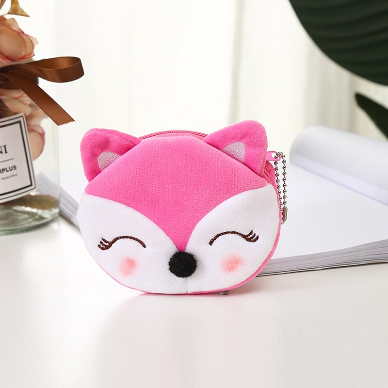Plush Cute Coin Purse Cartoon Cloth Women&