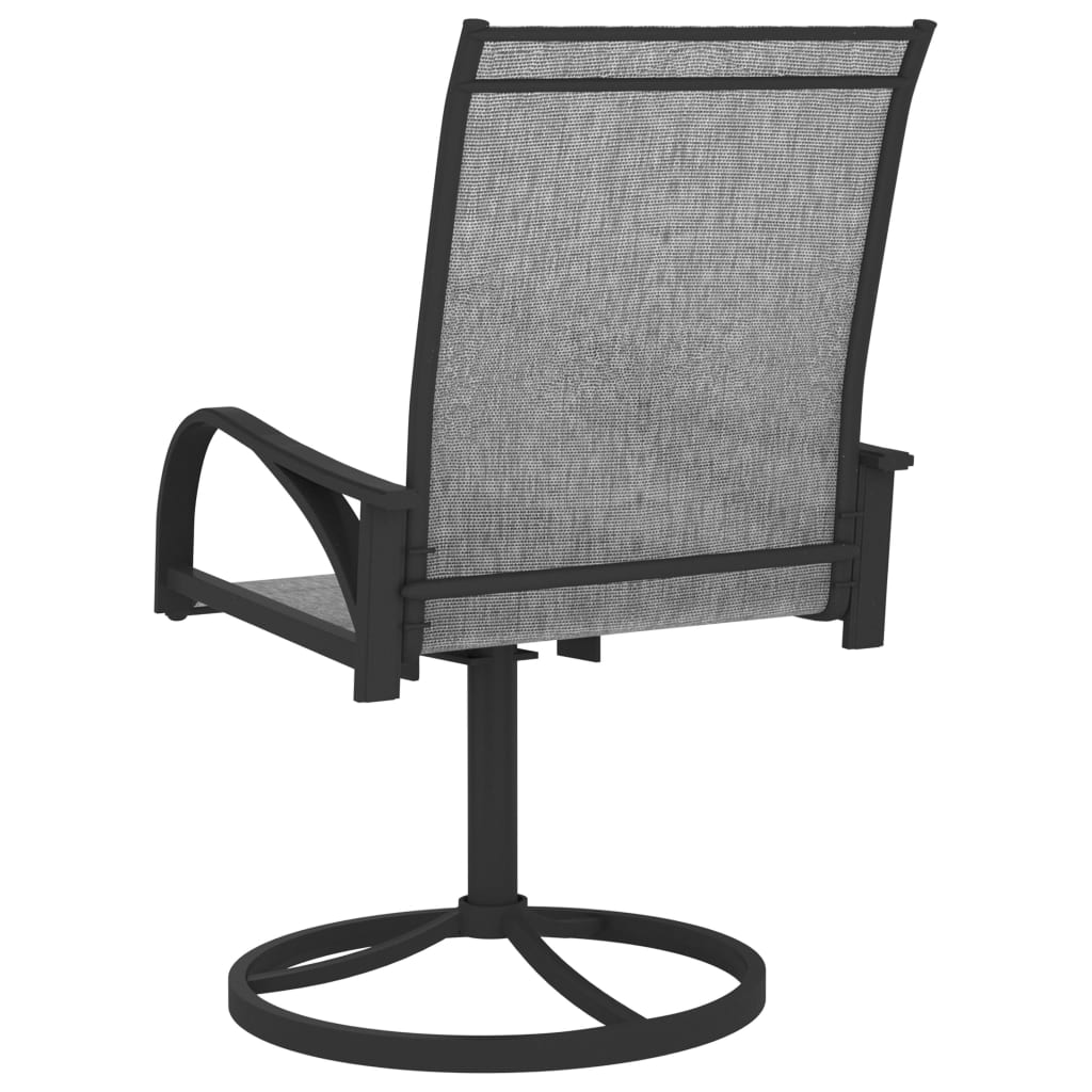 Garden Swivel Chairs, 2 pcs. Textilene and   Garden Swivel Chairs